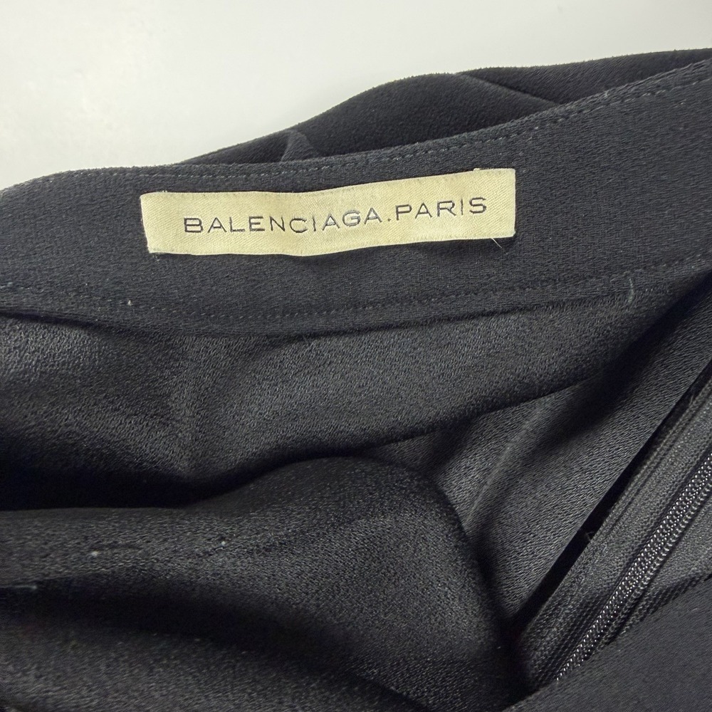 Balenciaga Black Mini Cocktail Skirt With Ruffles‎ Fr Size 36 US 4 - Picture 3 of 4
